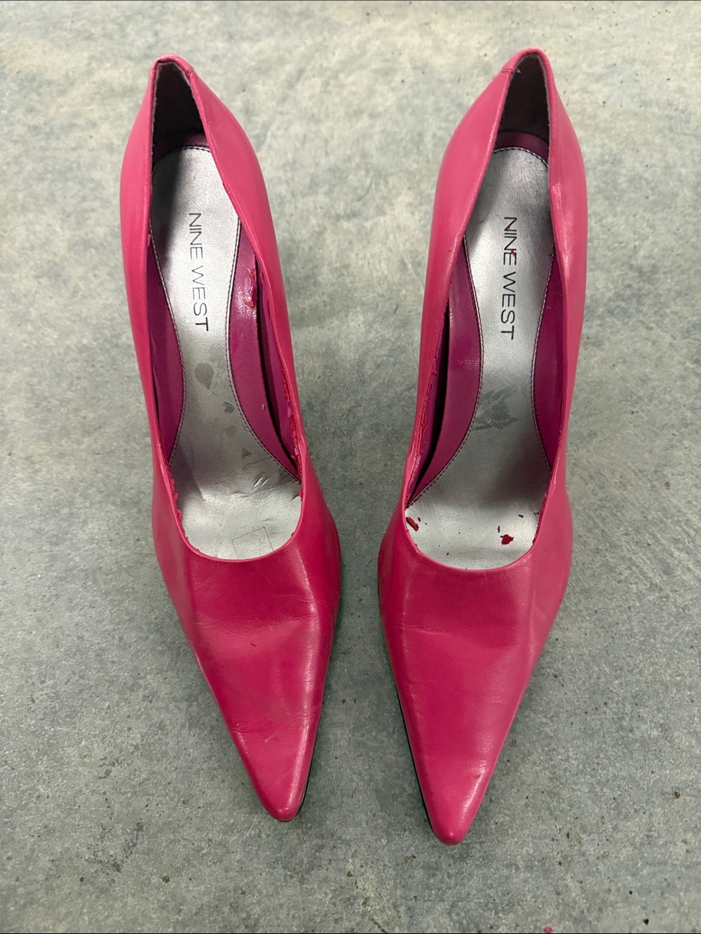 Nine West Vintage Y2K Hot Pink Pointed-Toe Stiletto Pumps